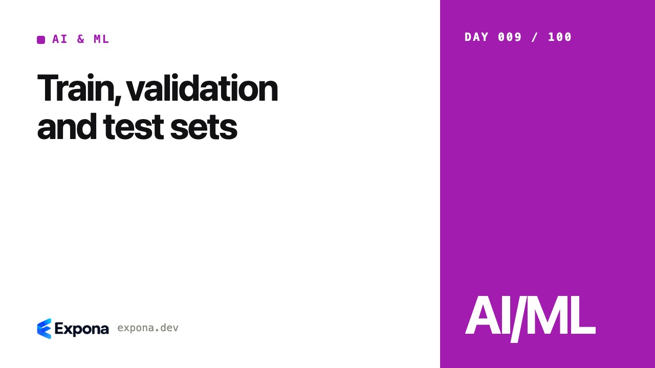 Train, validation and test sets: lessons from production