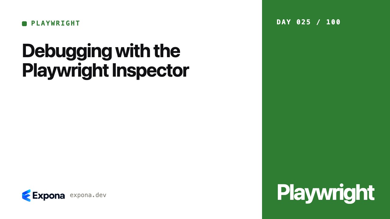 Debugging with the Playwright Inspector, explained simply