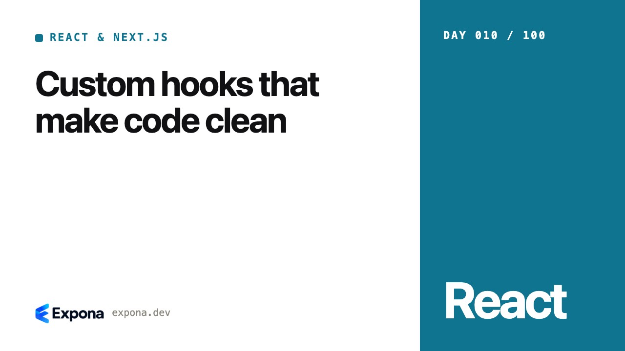 Custom hooks that make code clean: a step-by-step guide