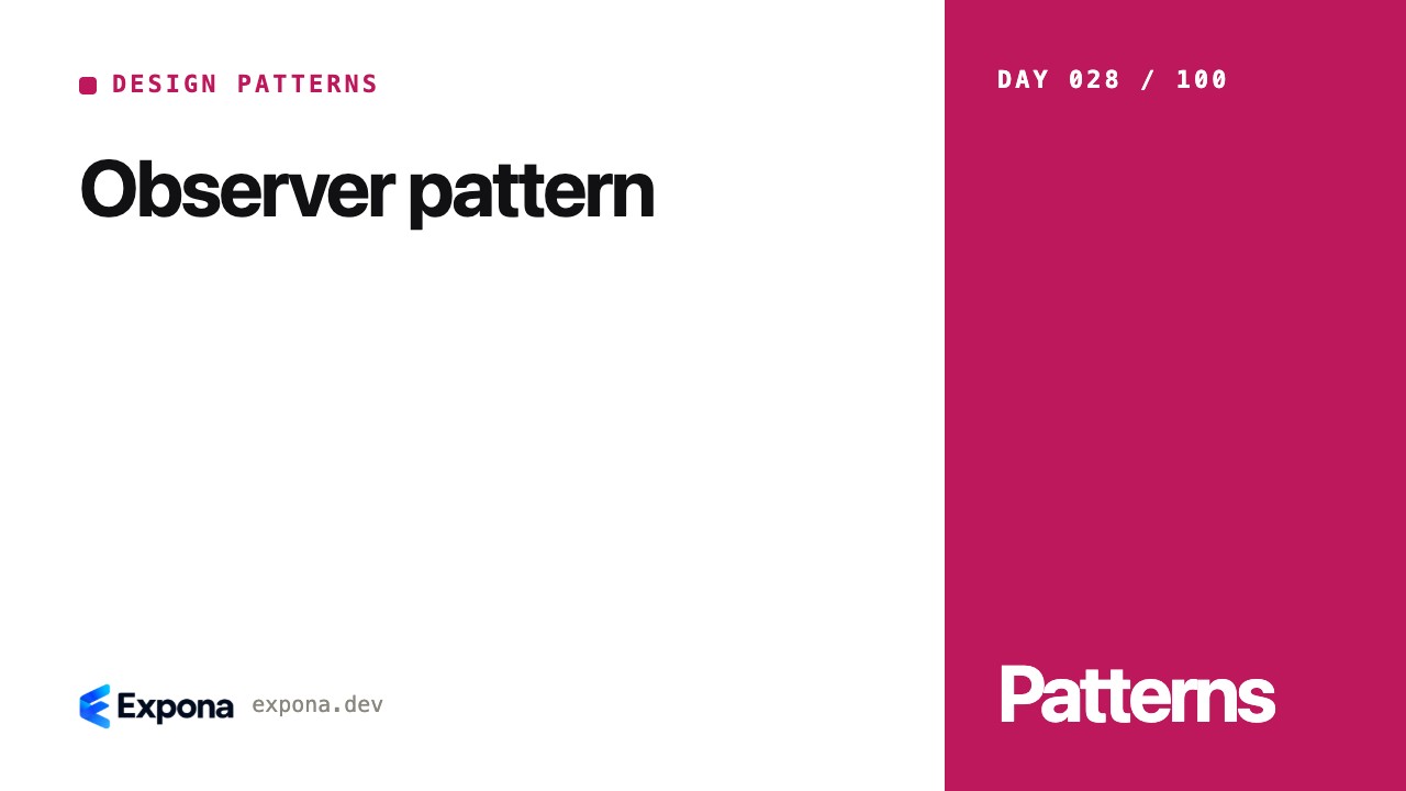 Observer pattern: a Design Patterns guide for developers