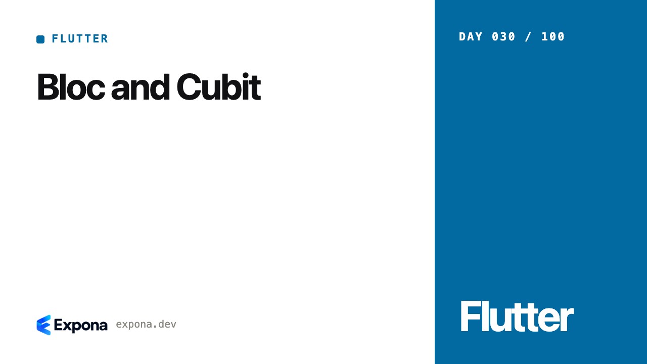 Bloc and Cubit: what every Flutter developer should know