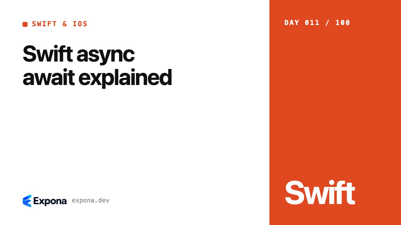 Swift async await explained in Swift, SwiftUI & iOS Apps