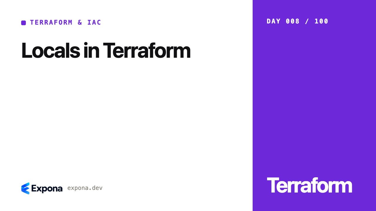Locals in Terraform in Terraform, IaC & Cloud Automation
