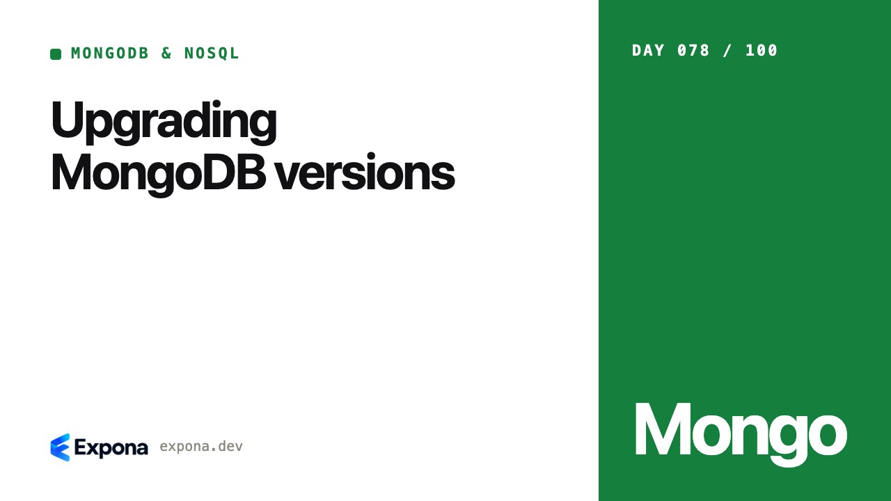 Upgrading MongoDB versions: patterns, pitfalls and fixes