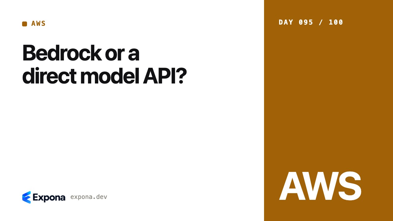Bedrock or a direct model API: a AWS guide for developers