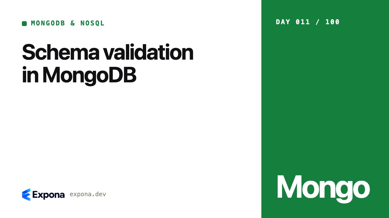 Schema validation in MongoDB: what developers should know