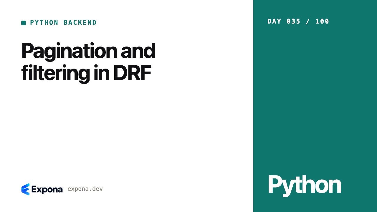 Pagination and filtering in DRF: lessons from production