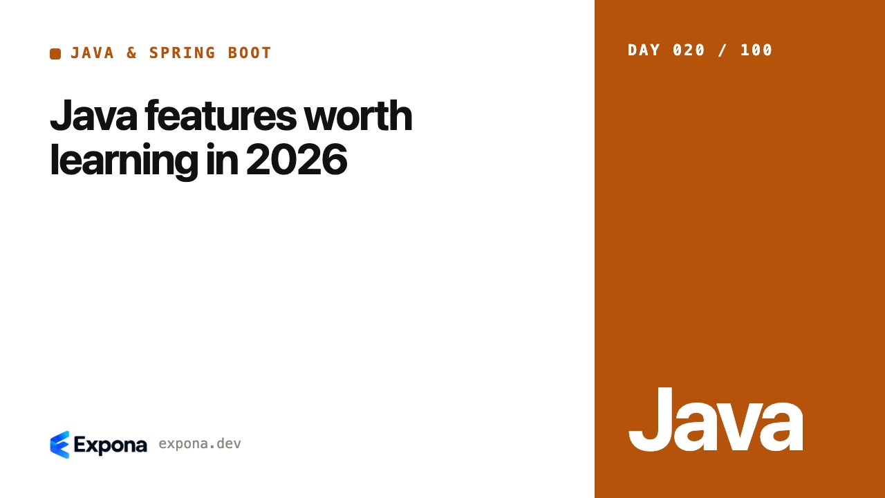 Java features worth learning in 2026: a practical guide
