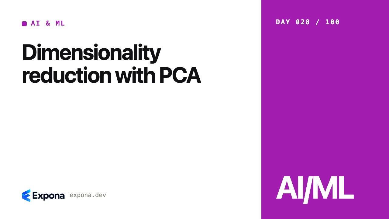 Dimensionality reduction with PCA for AI & ML developers