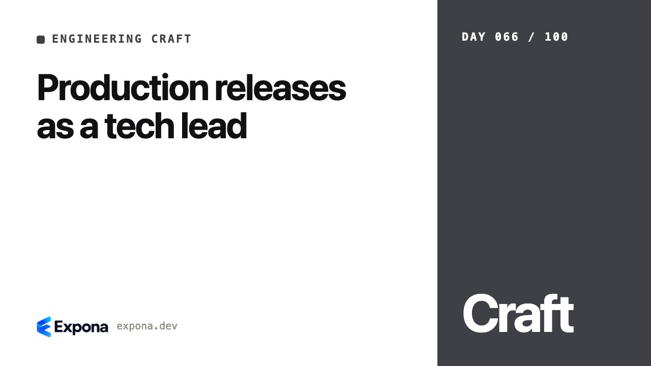 Production releases as a tech lead: a step-by-step guide