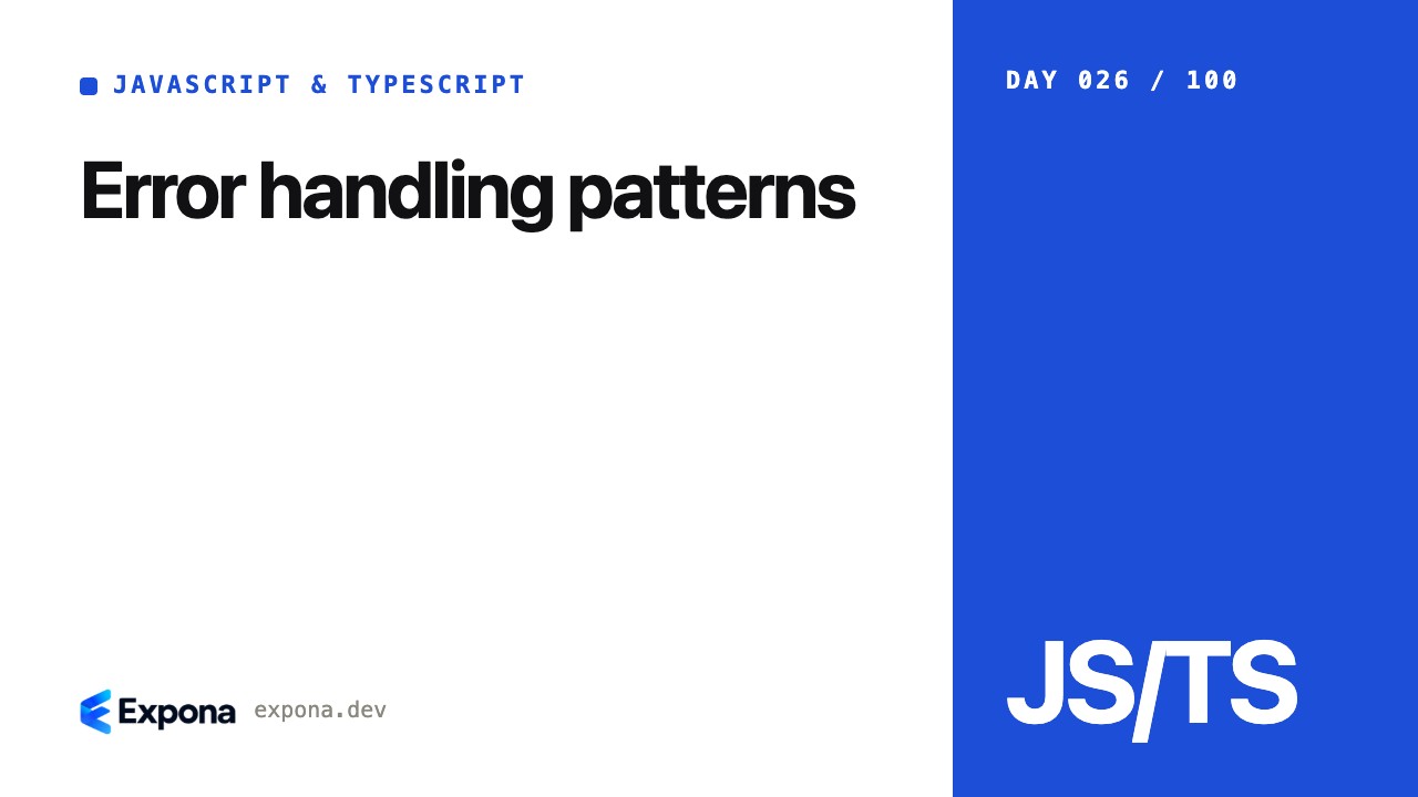 Error handling patterns: real-world lessons and examples