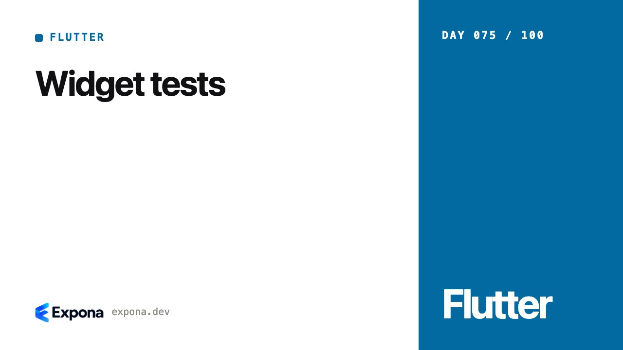 Widget tests: concepts, trade-offs and production lessons