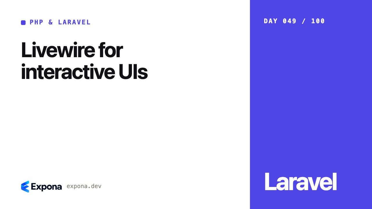 Livewire for interactive UIs in PHP & Laravel Development