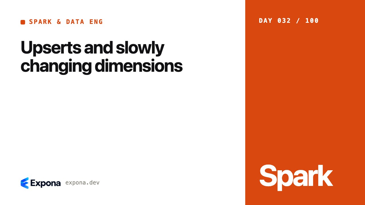 Upserts and slowly changing dimensions, explained simply