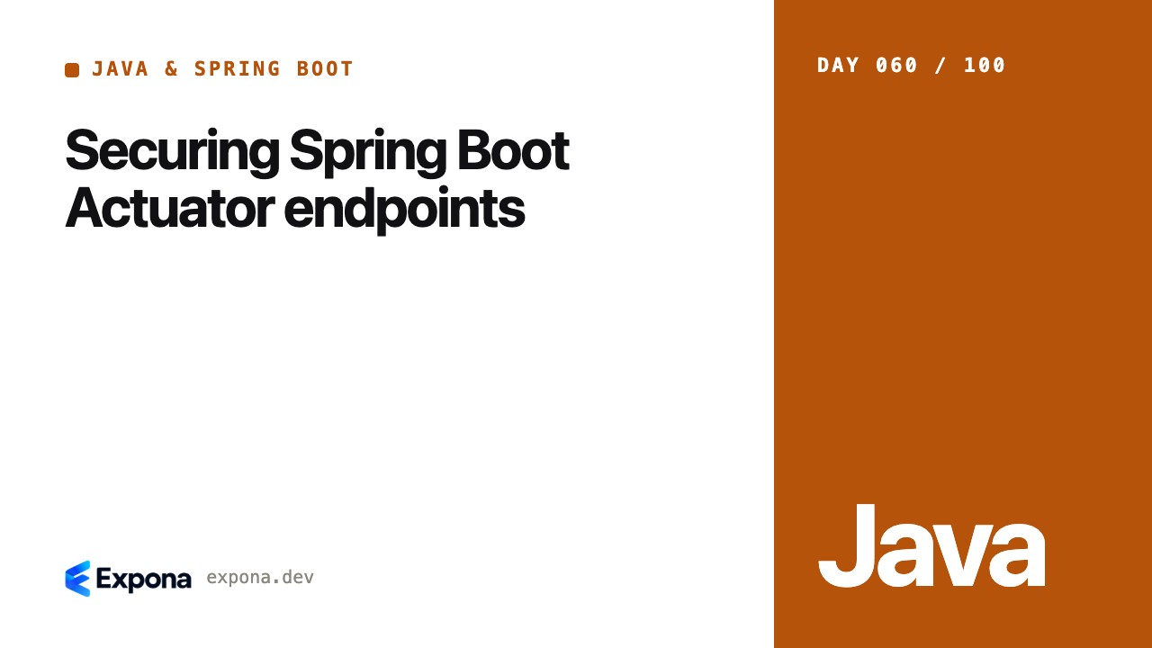 Securing Spring Boot Actuator endpoints, explained simply