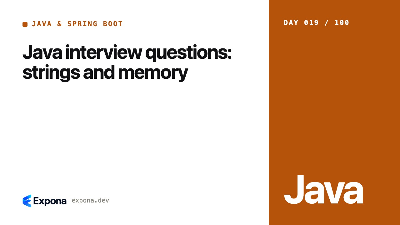 Java interview questions: strings and memory in practice