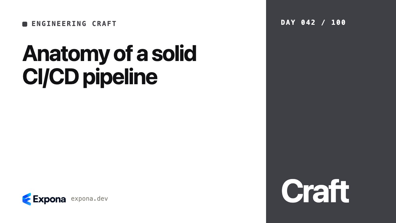 Anatomy of a solid CI/CD pipeline: a step-by-step guide