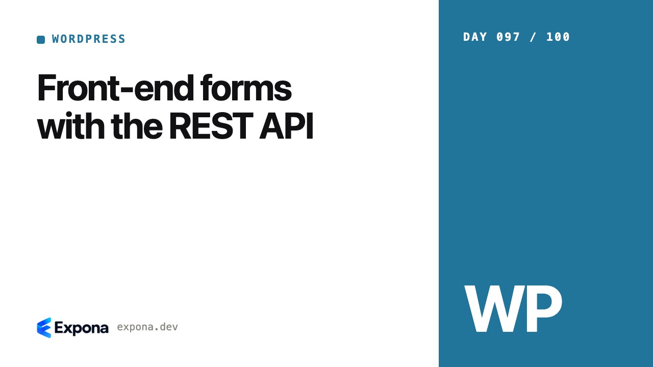 Front-end forms with the REST API: a step-by-step guide