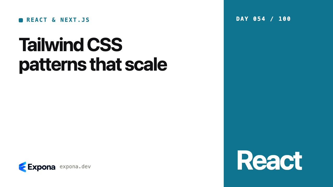 Tailwind CSS patterns that scale: lessons from production