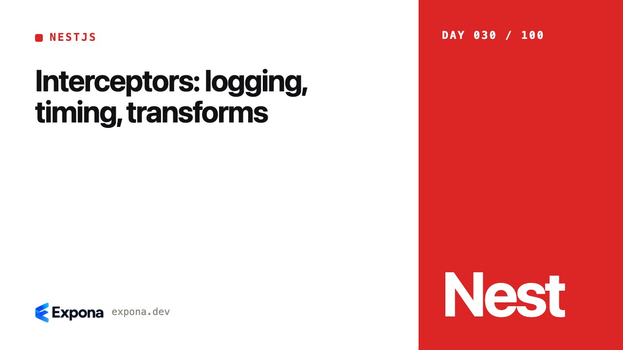 Interceptors: logging, timing, transforms for production