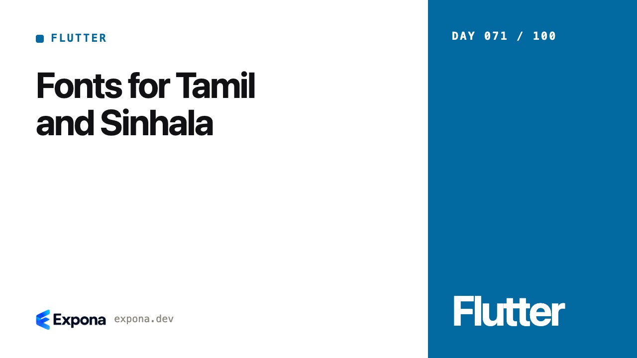Fonts for Tamil and Sinhala: what developers should know