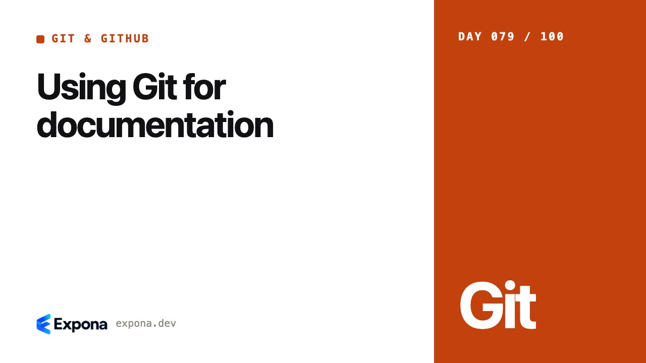 Using Git for documentation: what developers should know