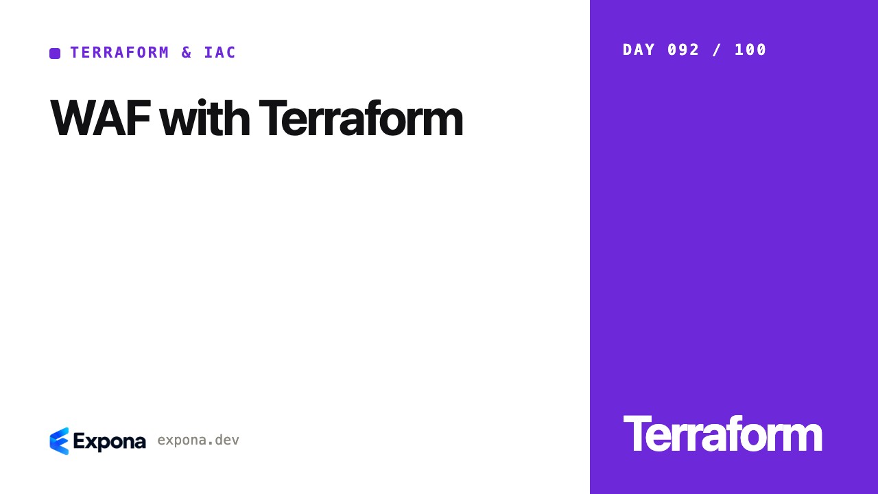 WAF with Terraform in Terraform, IaC & Cloud Automation