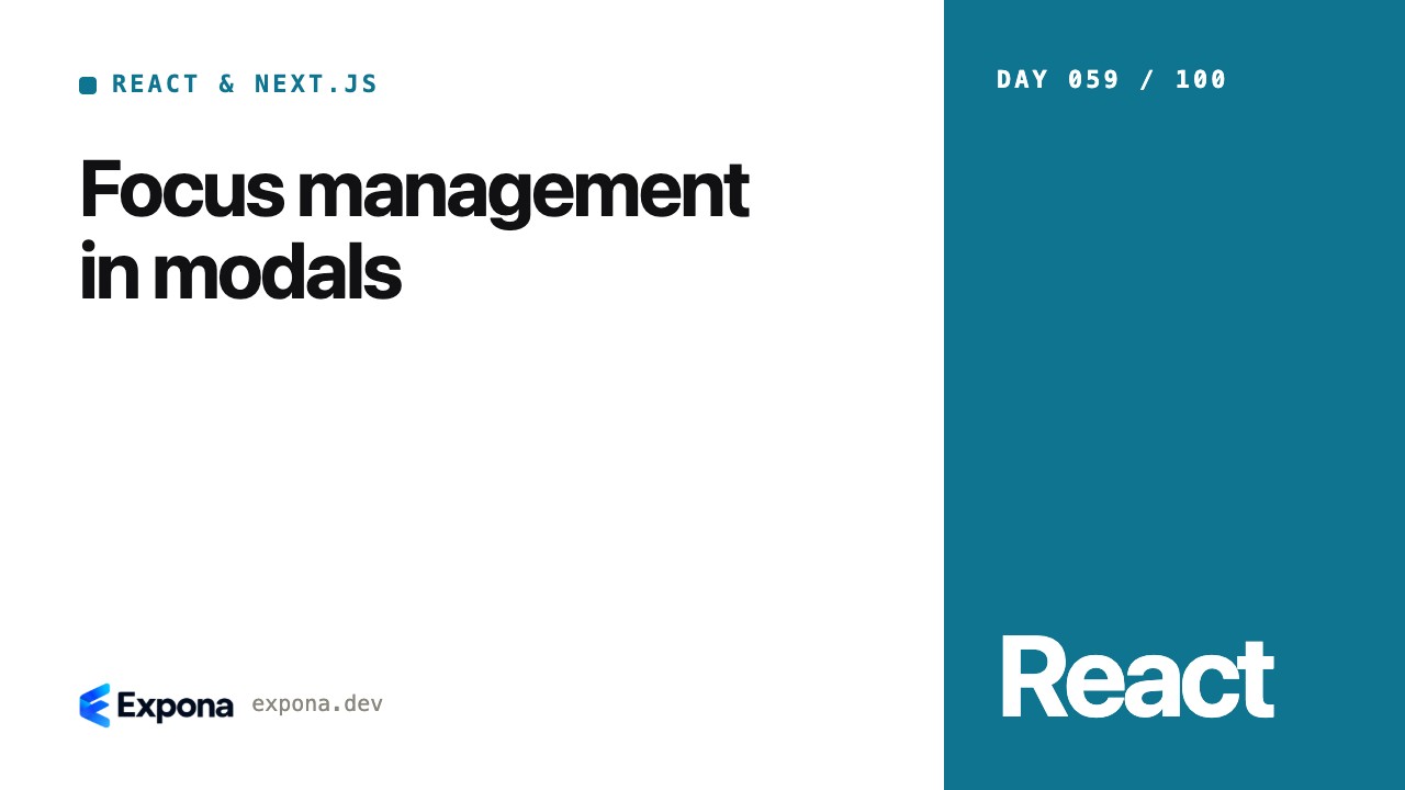 Focus management in modals: patterns, pitfalls and fixes