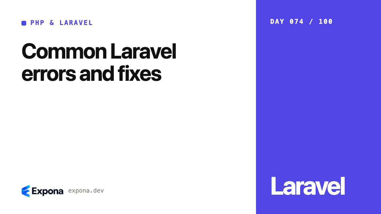 Common Laravel errors and fixes: lessons from production
