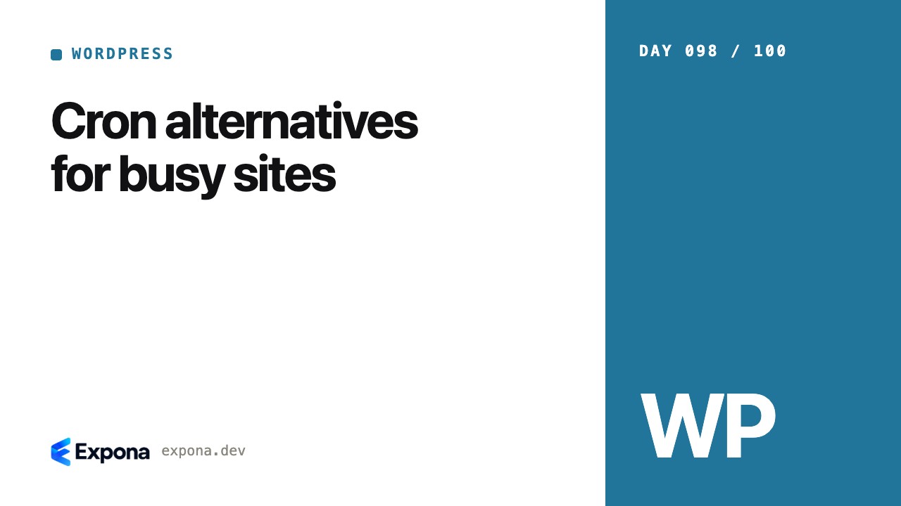 Cron alternatives for busy sites for WordPress developers