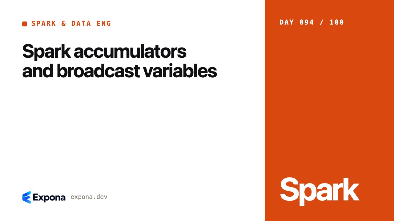 Spark accumulators and broadcast variables: a deep dive