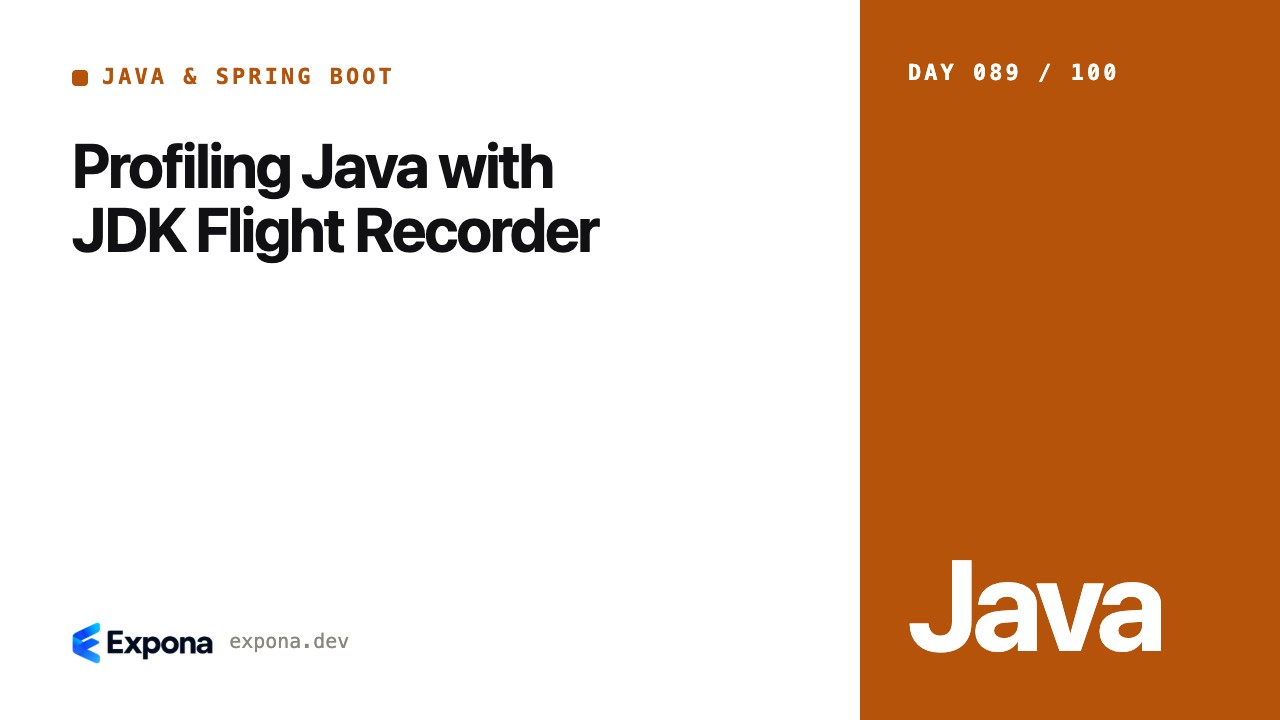 Profiling Java with JDK Flight Recorder, explained simply