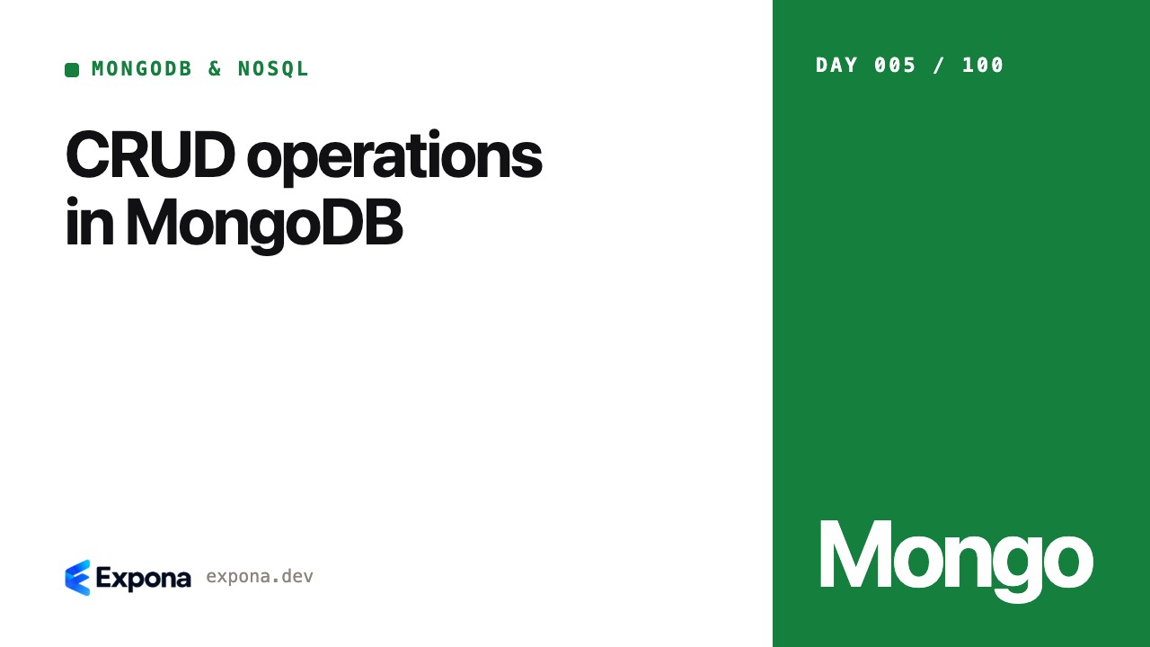 CRUD operations in MongoDB: patterns, pitfalls and fixes