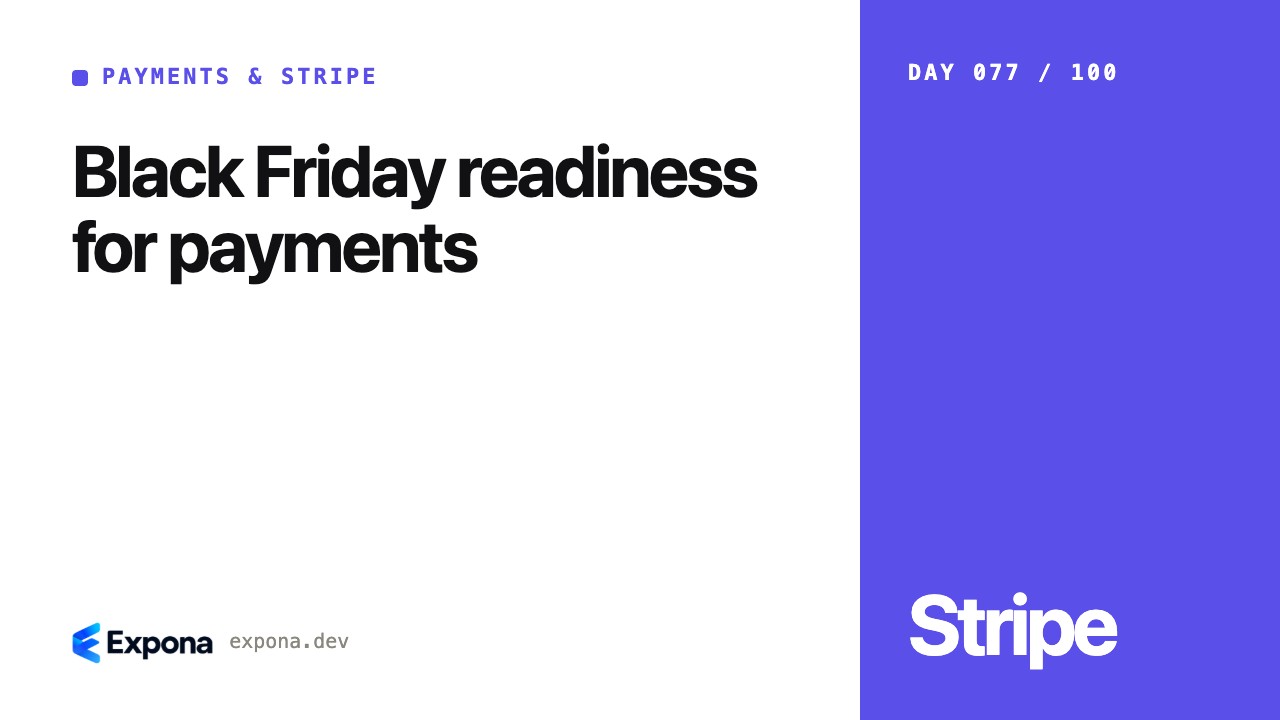 Black Friday readiness for payments in Payments & Stripe