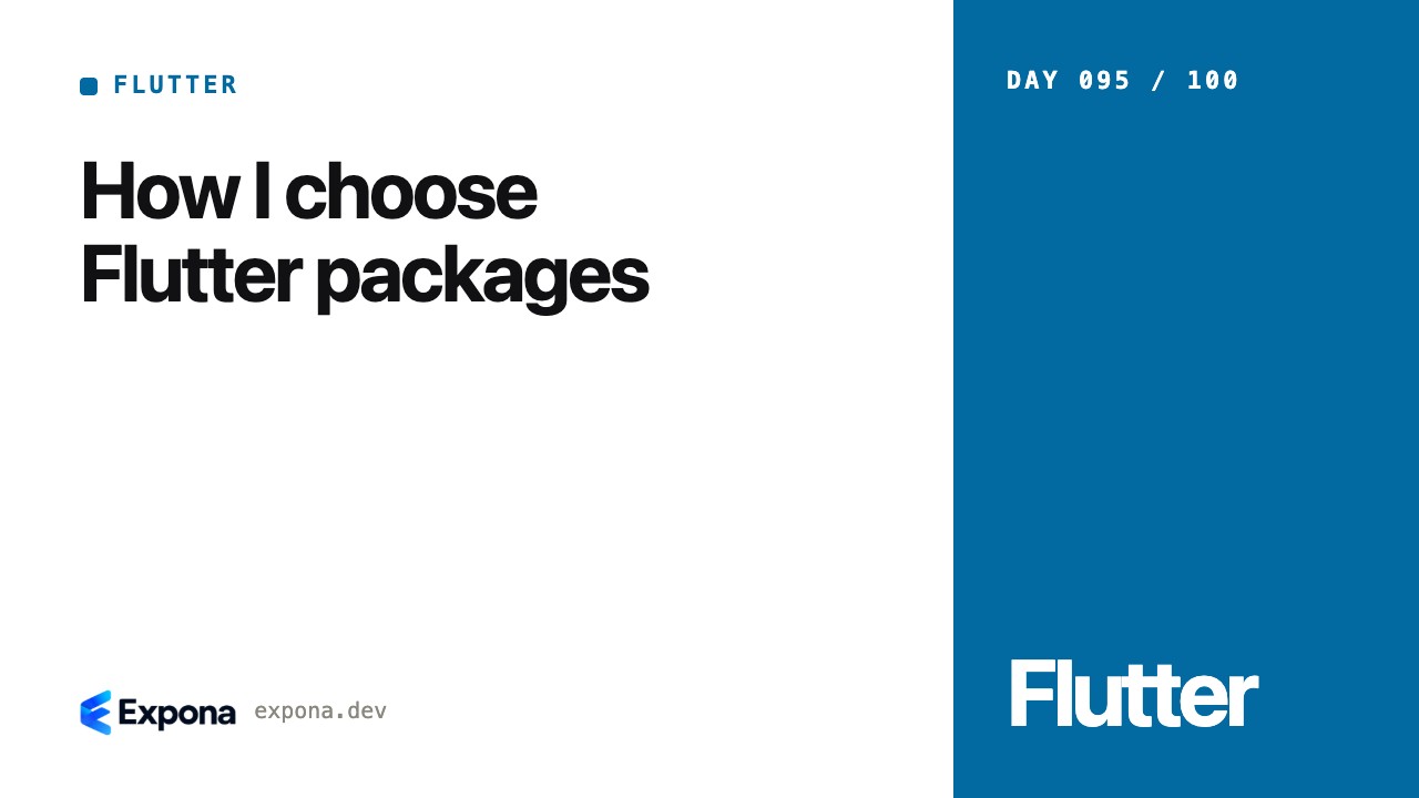How I choose Flutter packages: best practices explained