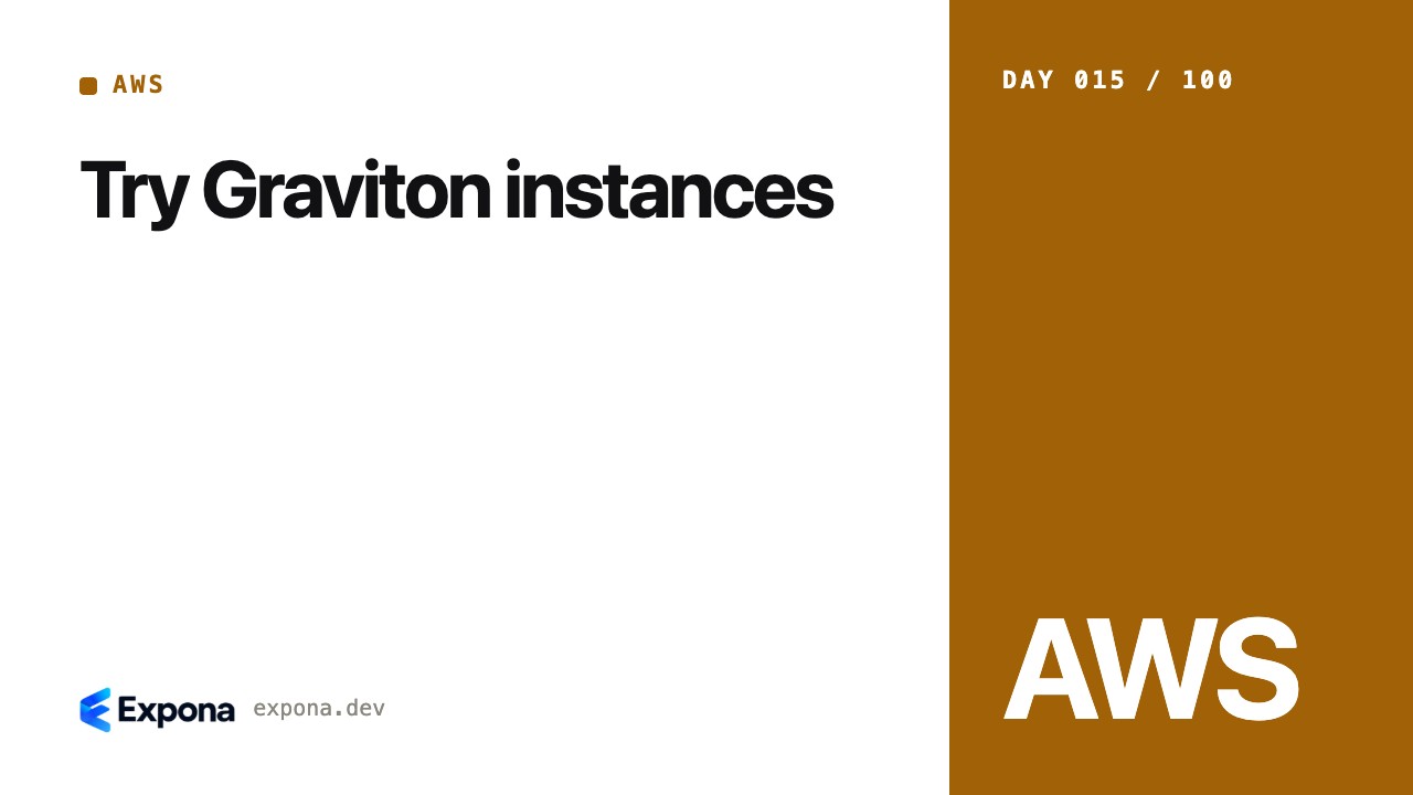 Try Graviton instances: a practical guide for developers