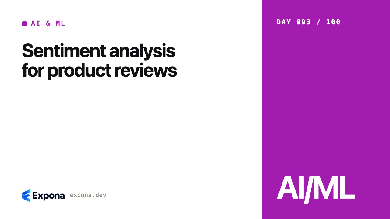 Sentiment analysis for product reviews, explained simply