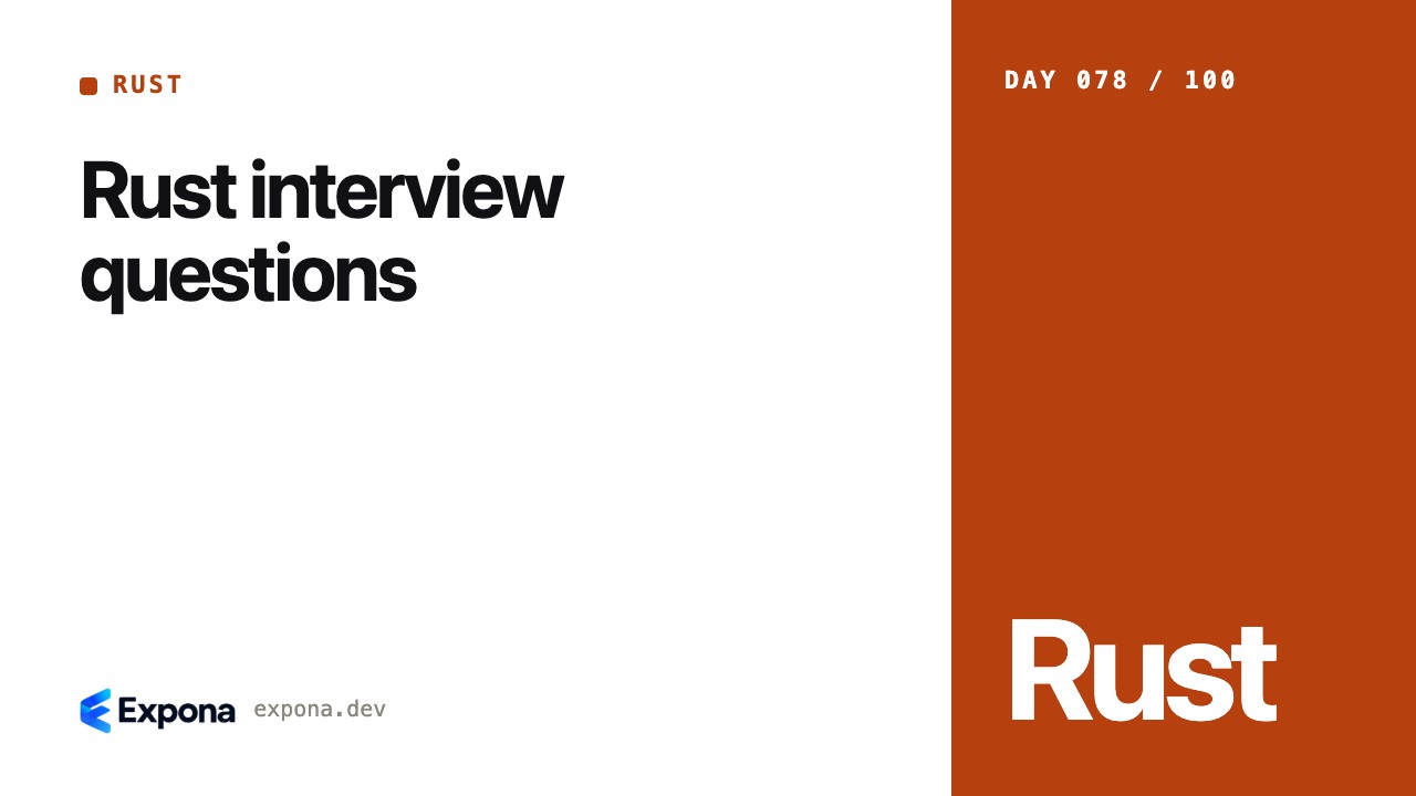 Rust interview questions: a hands-on guide for engineers