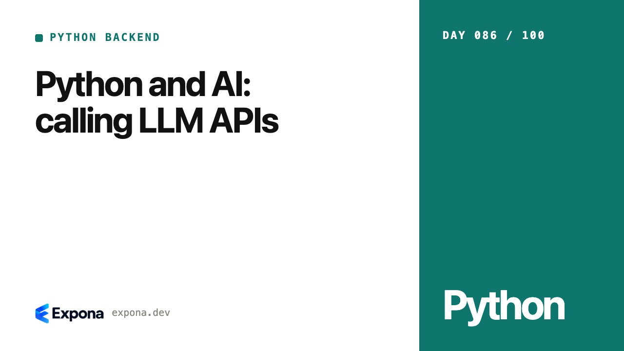 Python and AI: calling LLM APIs — lessons from production