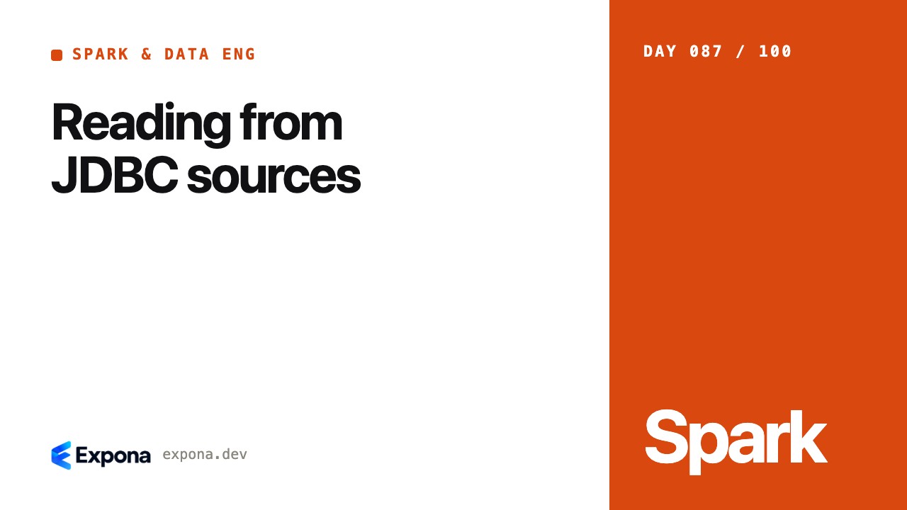 Reading from JDBC sources: practical tips and trade-offs
