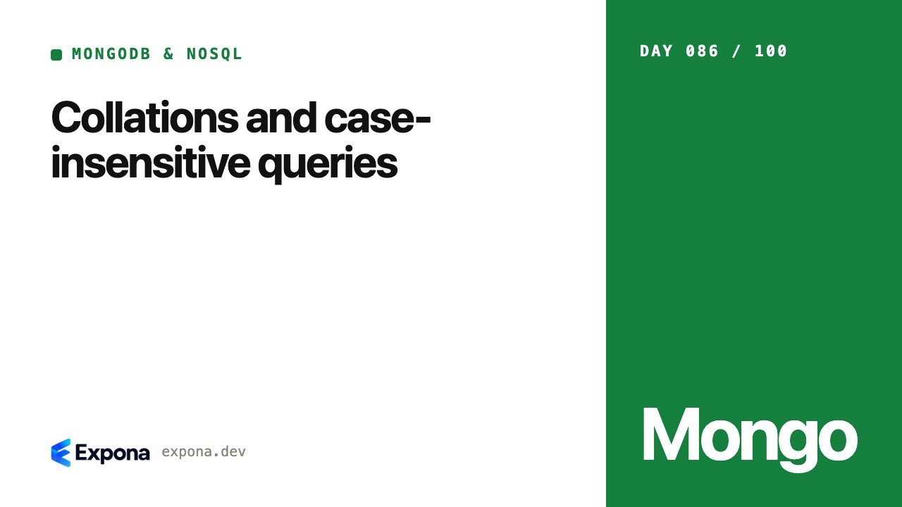 Collations and case-insensitive queries, explained simply