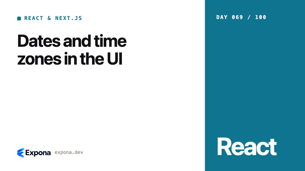 Dates and time zones in the UI: best practices explained