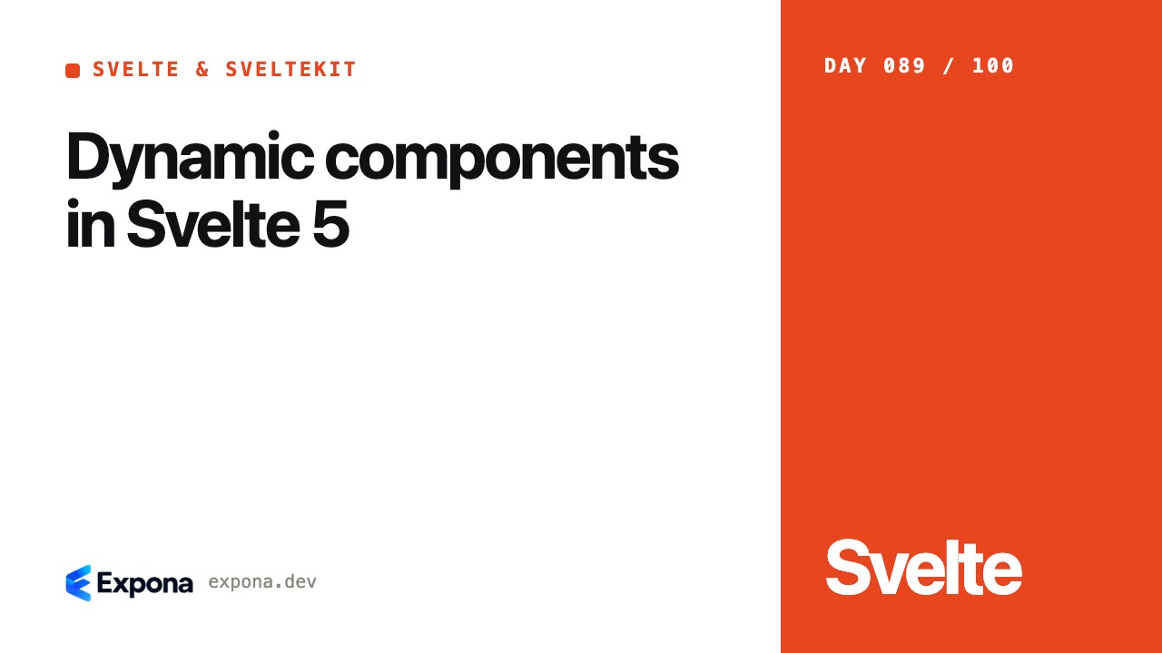 Dynamic components in Svelte 5: best practices explained