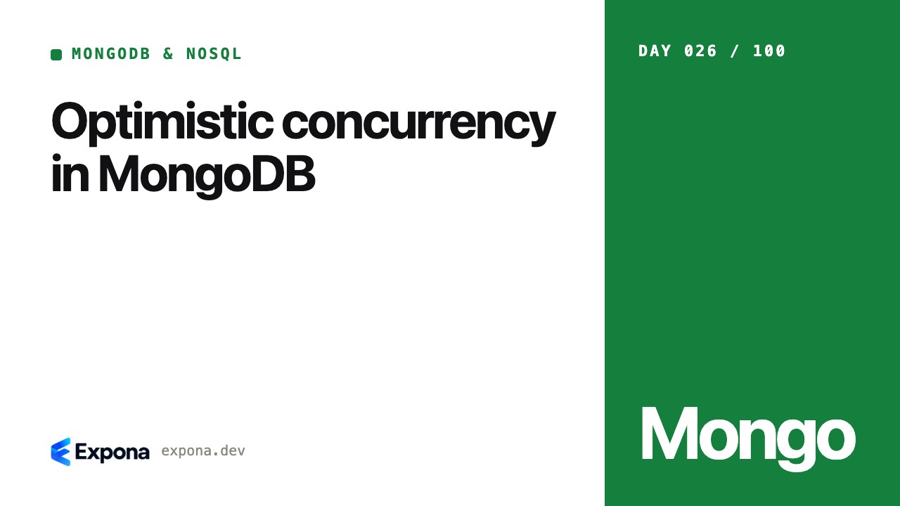 Optimistic concurrency in MongoDB: a step-by-step guide