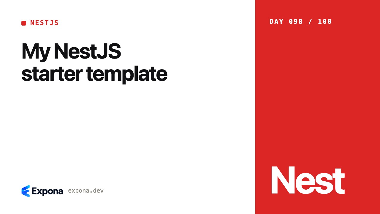 My NestJS starter template: patterns, pitfalls and fixes