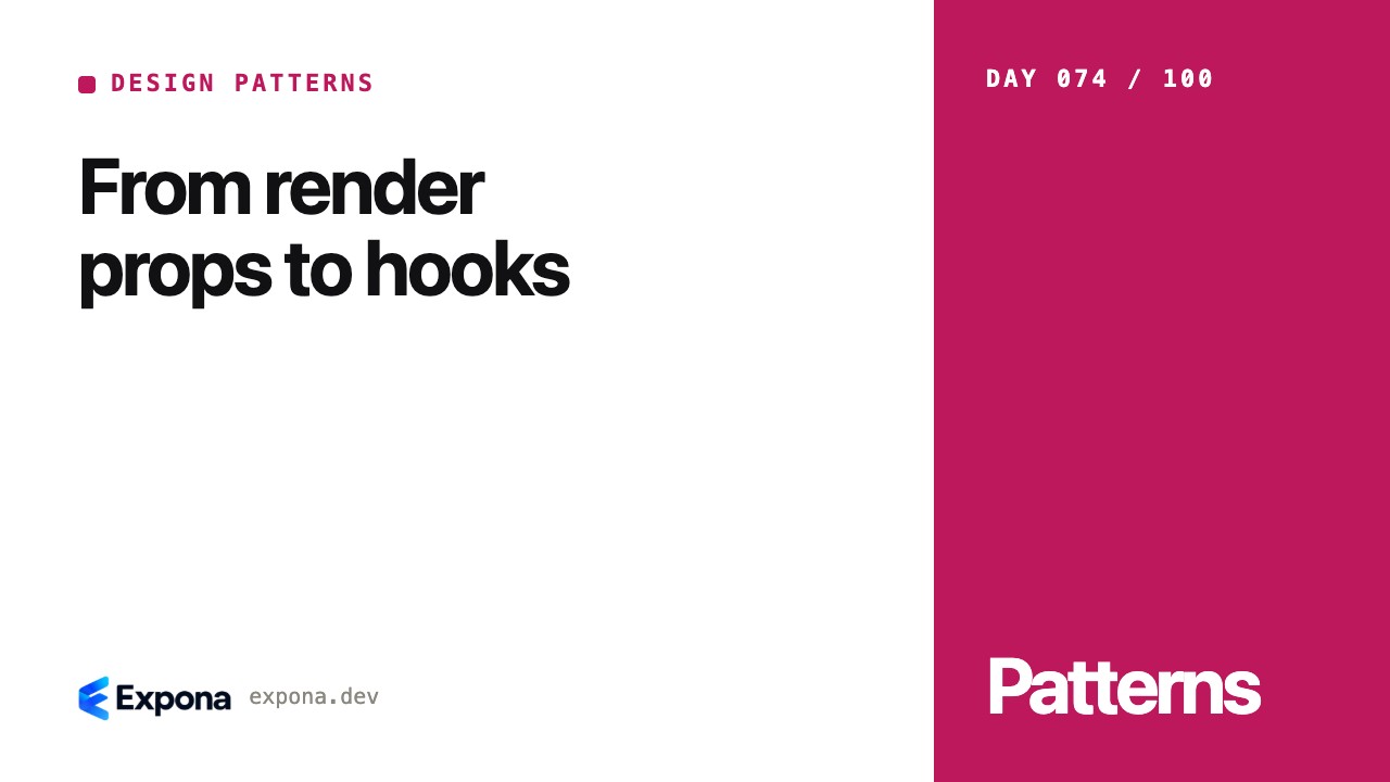 From render props to hooks: patterns, pitfalls and fixes