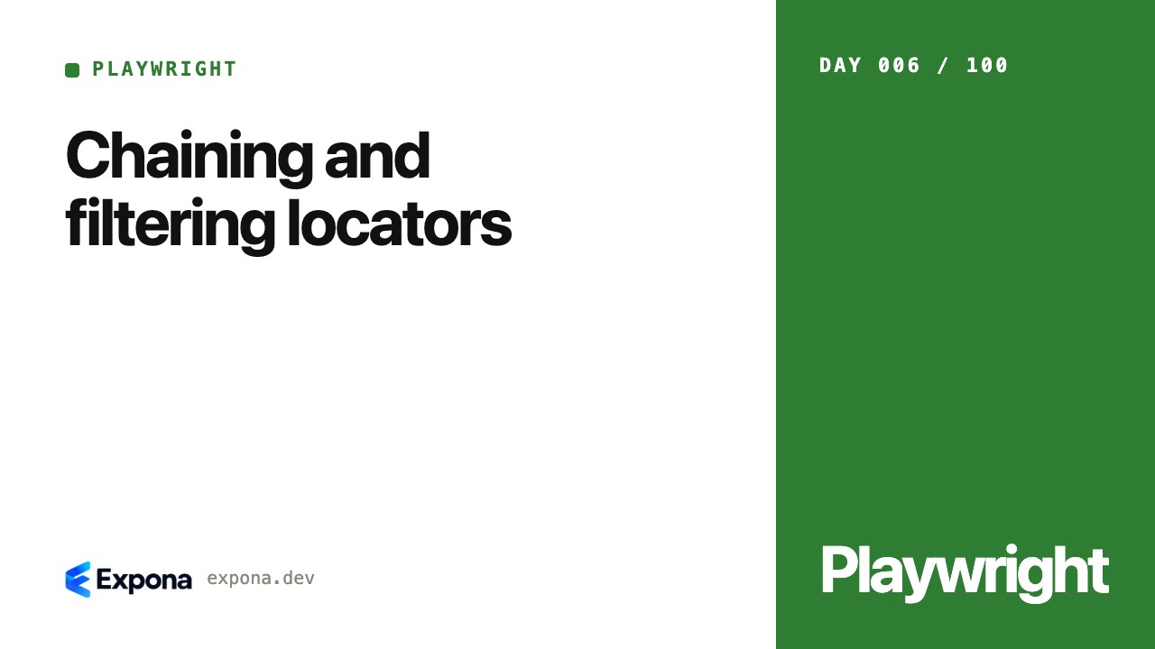 Chaining and filtering locators: lessons from production