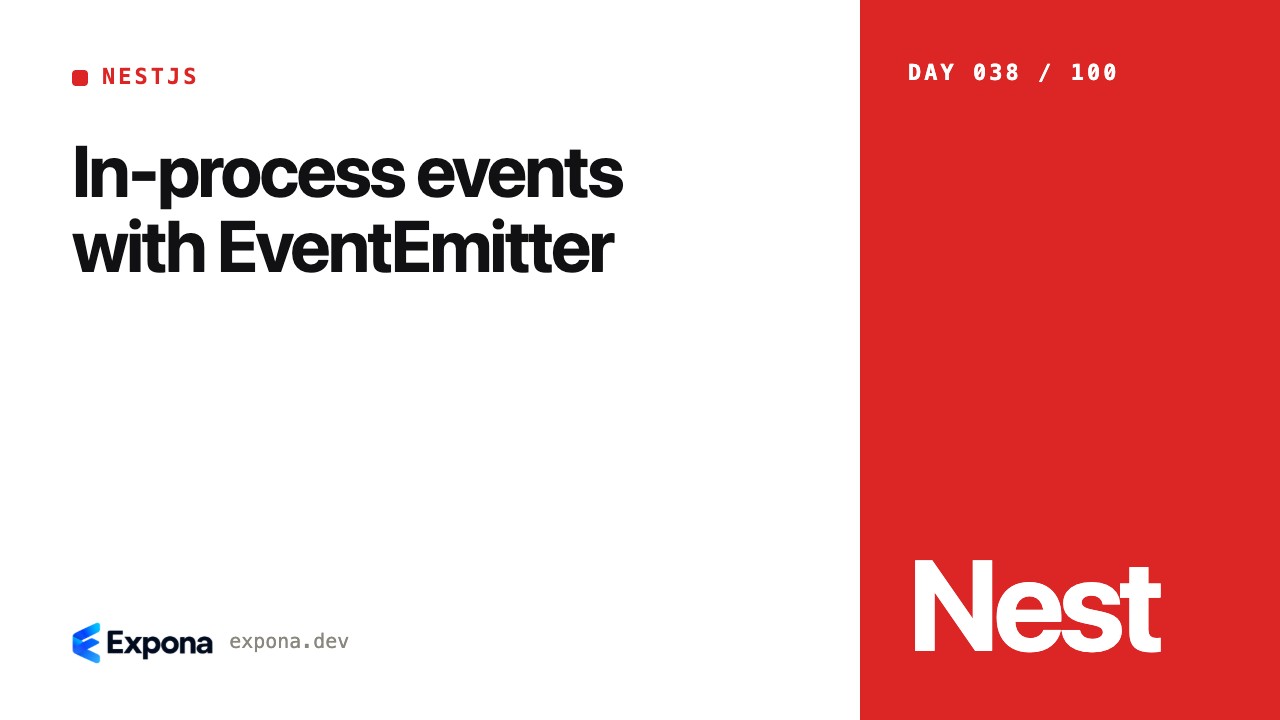 In-process events with EventEmitter for NestJS developers