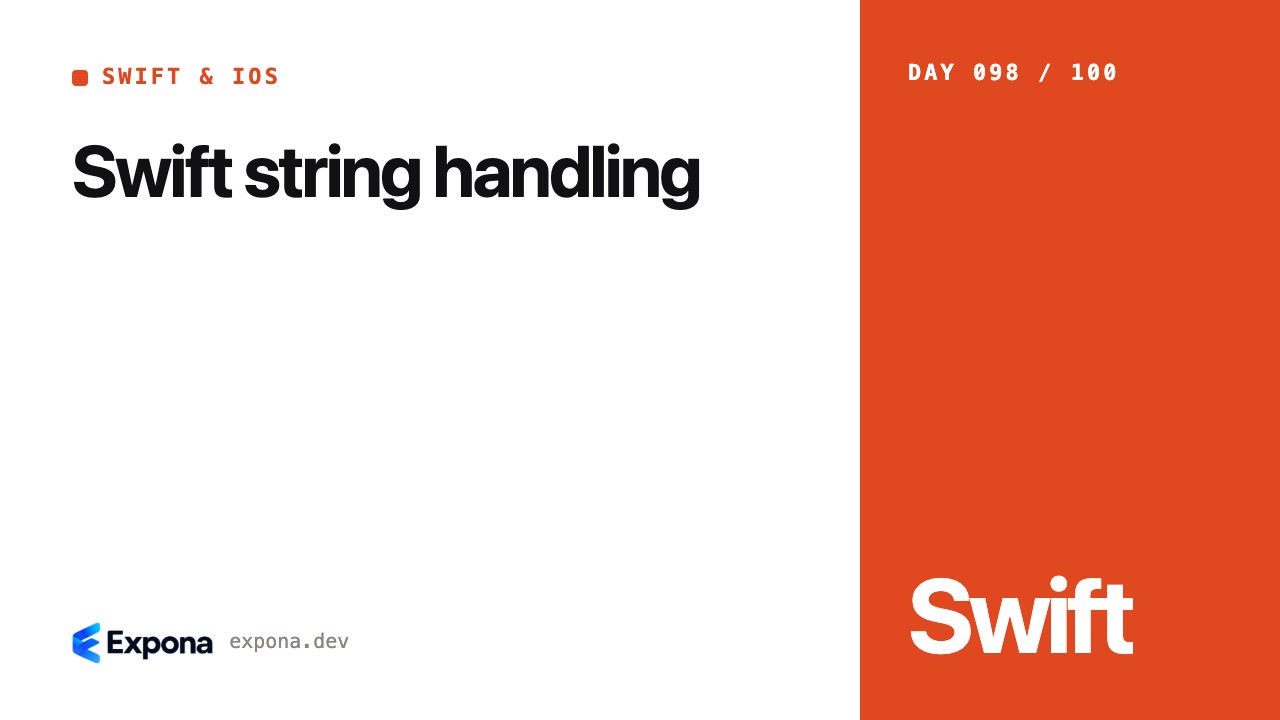 Swift string handling: a Swift & iOS guide for developers