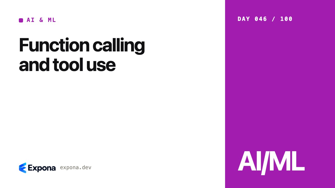 Function calling and tool use: a practical AI & ML guide
